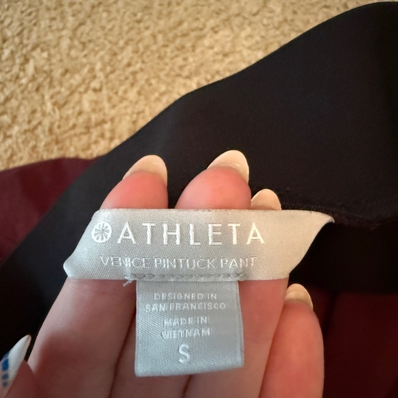 Athleta Red Track Pants Soft Joggers - Picture 5 of 6